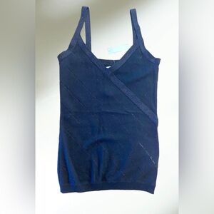 Black top with silver line shimmer